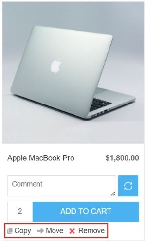 multiple wishlist page copy and move product from list to another as shown